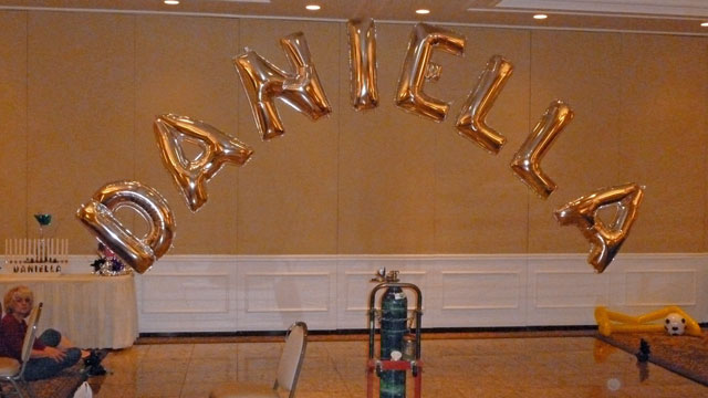 Balloon Name In Letters Progress I