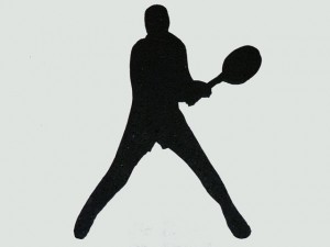 Tennis Player Cut Out 01 - Backhand