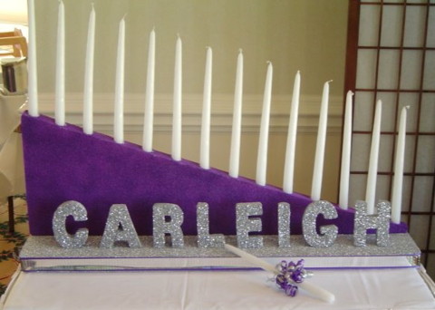Bat Mitzvah Candle Lighting for Carleigh