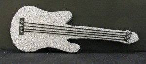 Guitar Cutout Painted With Strings Complete