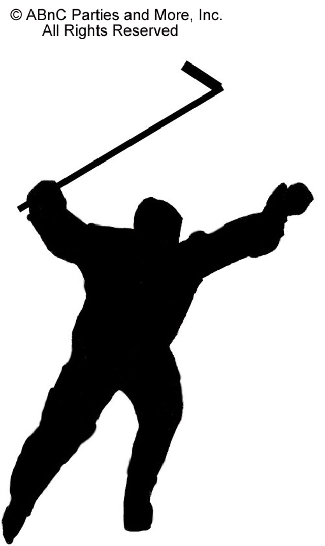 It's A Goal Ice Hockey Player Cut Out