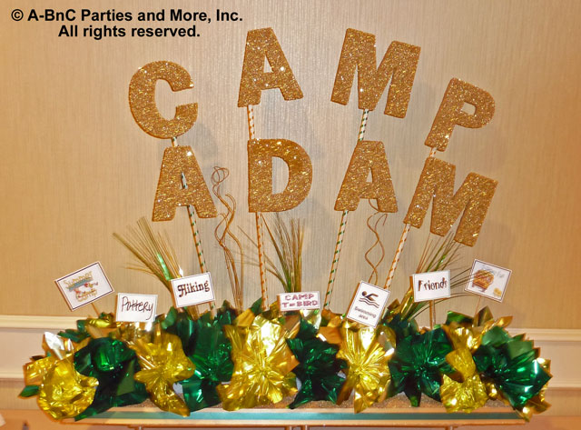 DIY Name Centerpiece Kit - Camp Adam
