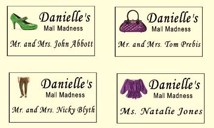 Danielle's Custom Party Place Cards