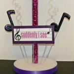 Music Centerpiece Back With Flexible Plastic Tube