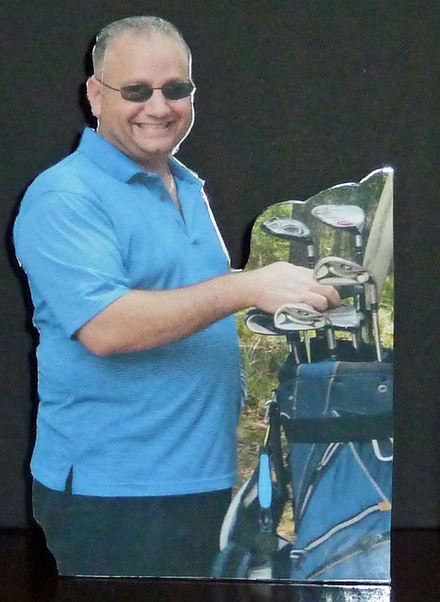 Golfer Laminated Photo Cut Outs