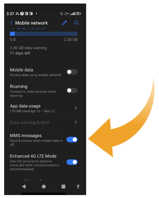 MMS Messages Settings