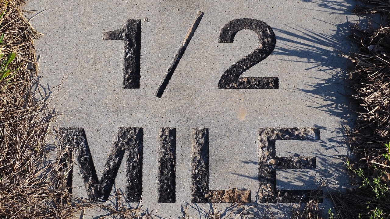 Half Mile Marker-by Cloud11 - Pixabay